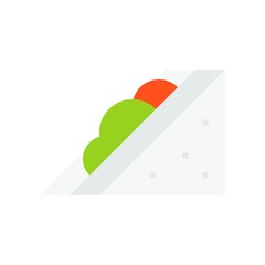 Sandwich vector, fast food related flat design icon