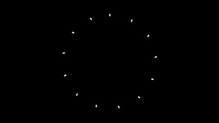 Set of explosive motion graphic elements video