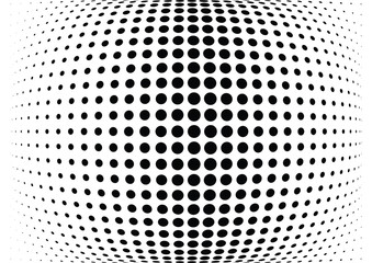 Abstract halftone wave dotted background. Futuristic grunge pattern, dot, circles.  Vector modern optical pop art texture for posters, sites, business cards, cover, labels mock-up, stickers layout