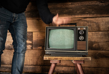 Vintage 70s Televison