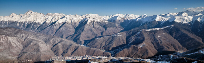winter holidays in a ski resort