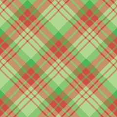Seamless pattern in fantasy creative red and green colors for plaid, fabric, textile, clothes, tablecloth and other things. Vector image. 2