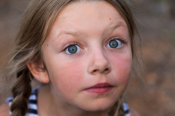 Girl in a olive grove, Pasma island, Croatia