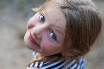 Girl in a olive grove, Pasma island, Croatia