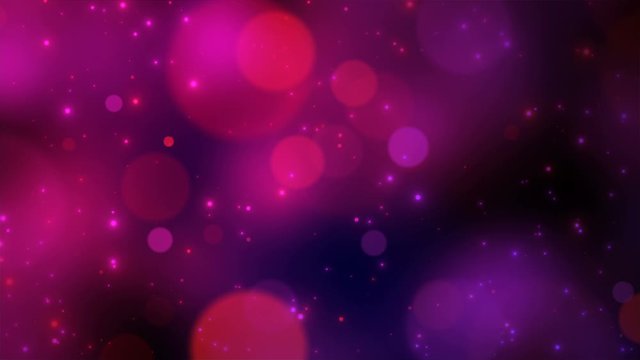 purple abstract bokeh background space particles