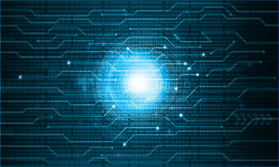 Abstract circuit technology background. Digital illustration..