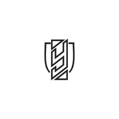 Y logo design template elements