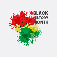 Black History Month Celebration Vector Template Design Illustration