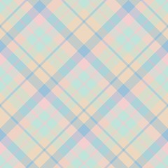 Seamless pattern in fantasy beige, light pink and blue colors for plaid, fabric, textile, clothes, tablecloth and other things. Vector image. 2
