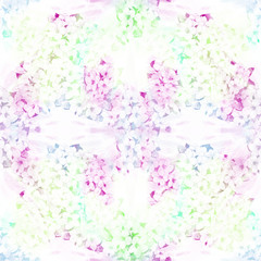 Flowers on a watercolor background. Abstract wallpaper with floral motifs. Seamless pattern. Flower composition. Use printed materials, signs, posters, postcards, packaging.