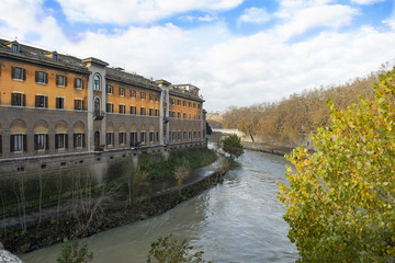 Fototapeta premium Rome's Tiber River