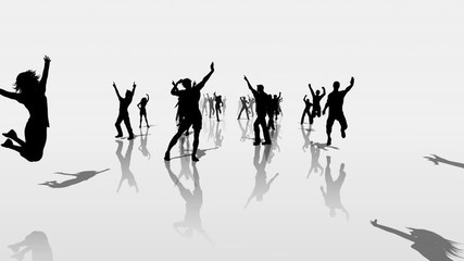 Party People Silhouette - Powered by Adobe