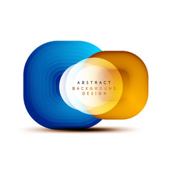 Square geometric banners with 3d smooth blend effect. Digital technology trendy icon design. Vector Illustration For Wallpaper, Banner, Background, Card, Book Illustration, landing page