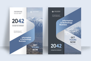 City Background Business Book Cover Design Template