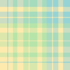 Seamless pattern in fantasy yellow, green and blue colors for plaid, fabric, textile, clothes, tablecloth and other things. Vector image.