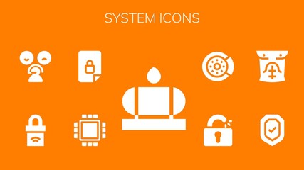 Modern Simple Set of system Vector filled Icons