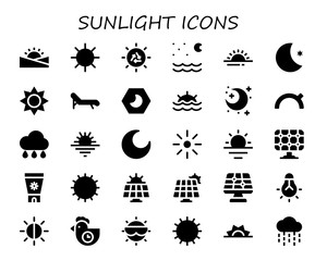 sunlight icon set