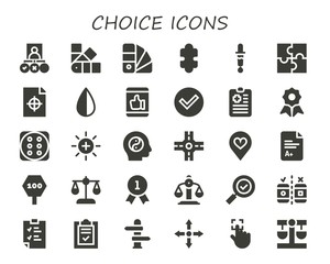 choice icon set