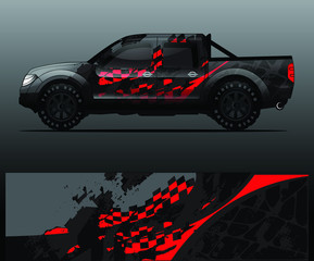 truck decal graphic wrap vector, abstract background