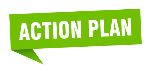 action plan speech bubble. action plan ribbon sign. action plan banner