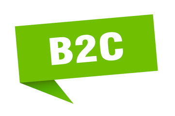 b2c speech bubble. b2c ribbon sign. b2c banner