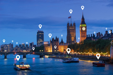 London and metropolitan EU Europe office building for network and future concept