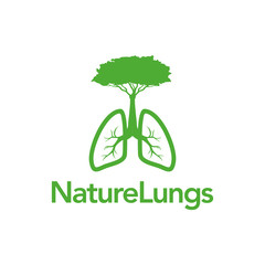 Nature Lungs Logo Concept. Health and medical vector.