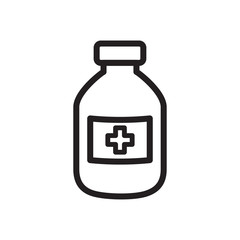 MEDICINE BOTTLE icon collection, trendy style