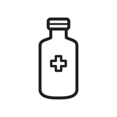 MEDICINE BOTTLE icon collection, trendy style