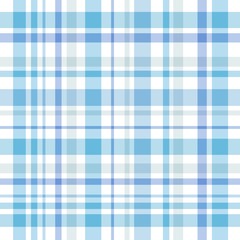 Seamless pattern in fantasy white and blue colors for plaid, fabric, textile, clothes, tablecloth and other things. Vector image.