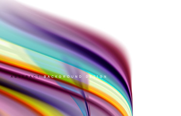 Abstract background - fluid color gradient waves, with dynamic motion line effect. Vector Illustration For Wallpaper, Banner, Background, Card, Book Illustration, landing page