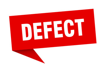 defect speech bubble. defect ribbon sign. defect banner