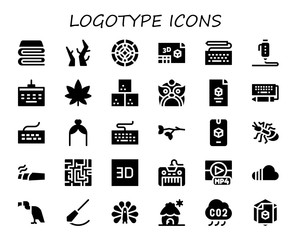 logotype icon set