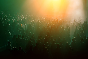 Crowd, people in front of the stage