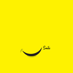 Obraz na płótnie Canvas Smile Emoticon Yellow Logo Vector Template Design Illustration