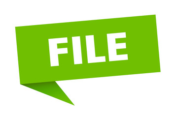 file speech bubble. file ribbon sign. file banner