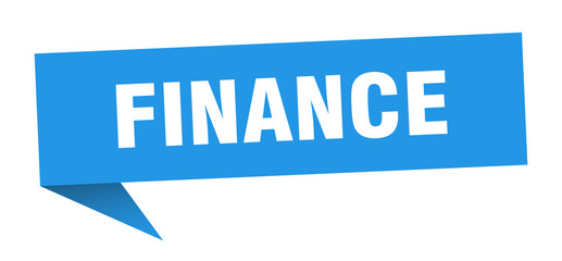finance speech bubble. finance ribbon sign. finance banner