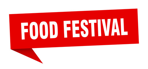 food festival speech bubble. food festival ribbon sign. food festival banner