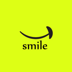 Obraz premium Smile Emoticon Yellow Logo Vector Template Design Illustration