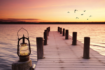 romantischer Abend am See © Jenny Sturm