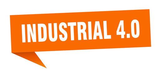 industrial 4.0 speech bubble. industrial 4.0 ribbon sign. industrial 4.0 banner