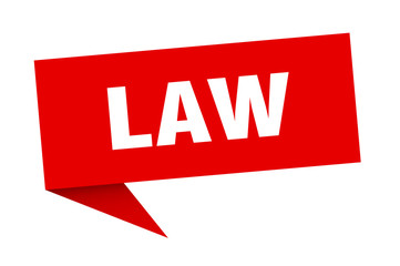 law speech bubble. law ribbon sign. law banner