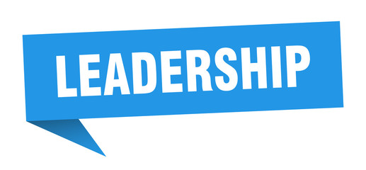 leadership speech bubble. leadership ribbon sign. leadership banner