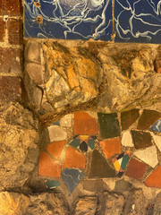 decorative texture of modernist art in barcelona
