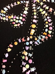 abstract background with hearts