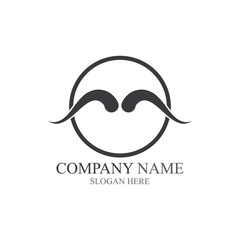 Devil horn Vector icon design illustration Template