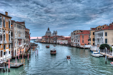 Fototapeta na wymiar the historic Basilica of Santa Maria della Salute in Venice, Italy