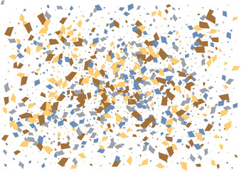 Festive color rectangle confetti background. Abstract frame confetti texture for holiday, postcard, poster, website, carnivals, birthday and children's parties. Cover confetti mock-up. Wedding card