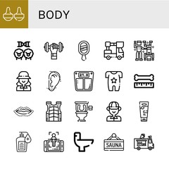 body icon set
