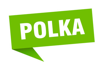 polka speech bubble. polka ribbon sign. polka banner